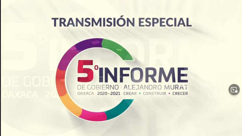 Quinto Informe de Gobierno del Mtro. Alejandro Murat Hinojosa, Gobernador del Estado de Oaxaca
