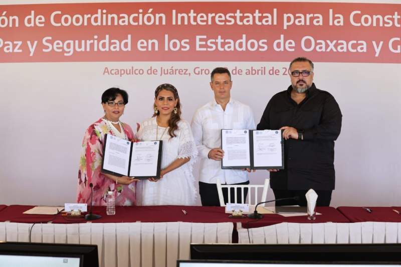 Refuerzan Oaxaca y Guerrero lazos de cooperación en materia de seguridad