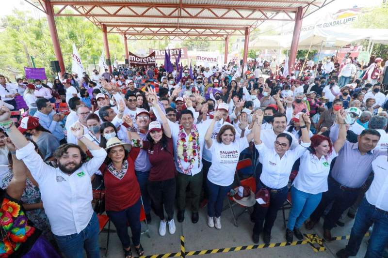 Llega Salomón Jara fortalecido al debate electoral; se suman más comunidades al proyecto del puntero en Oaxaca.