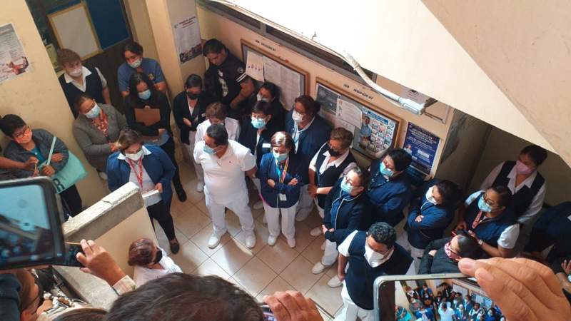 Se dividen sindicalizados en el hospital civil de Oaxaca