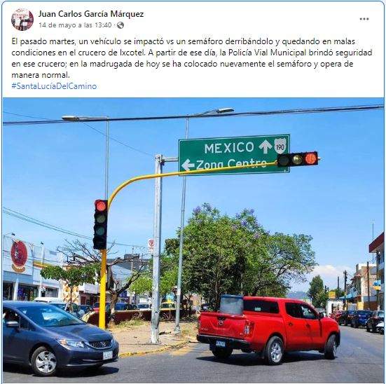 Trabaja Gobierno de Santa Lucía del Camino por una mejor seguridad vial @JC_GMarquez