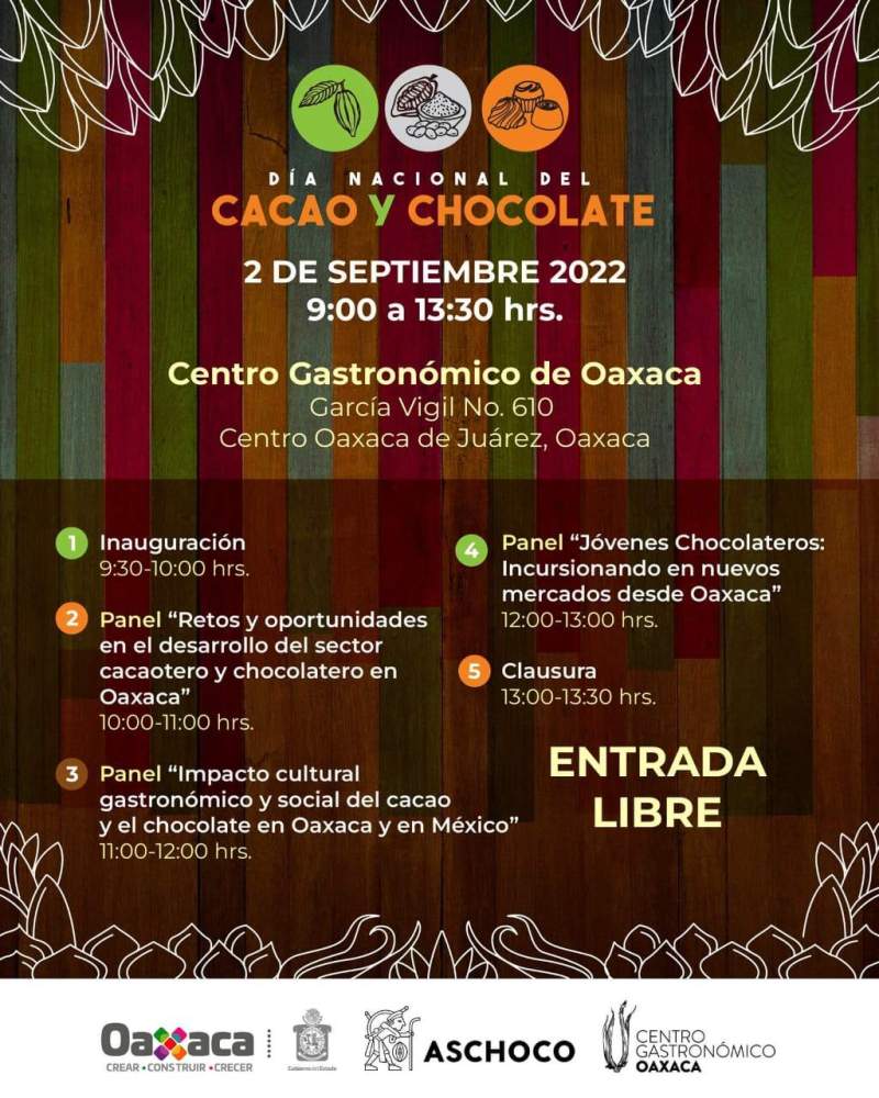 Oaxaca, sede de la celebración del Día Nacional del Cacao y el Chocolate