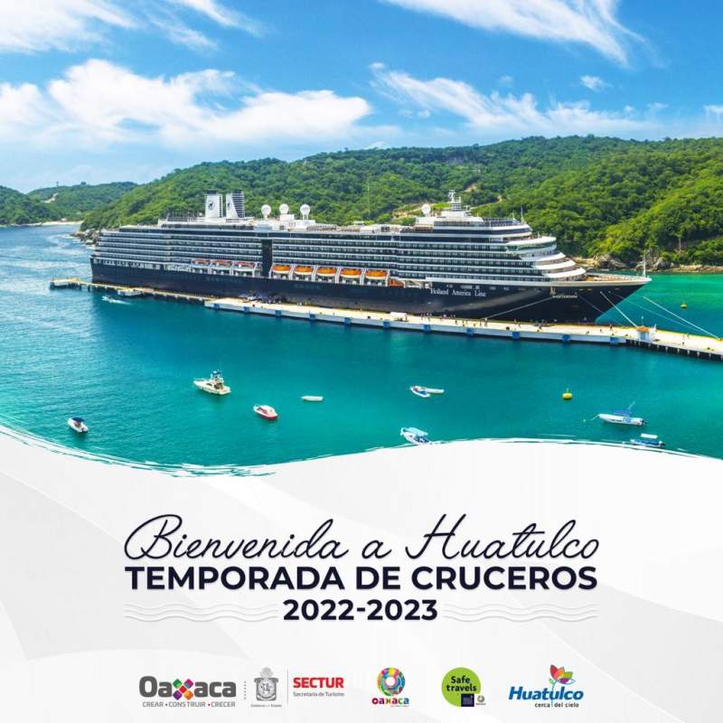 Inicia la temporada de cruceros 2022 – 2023 en Bahías de Huatulco