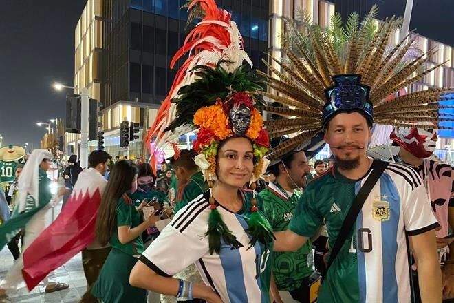 Ponen ambiente previo al México-Argentina