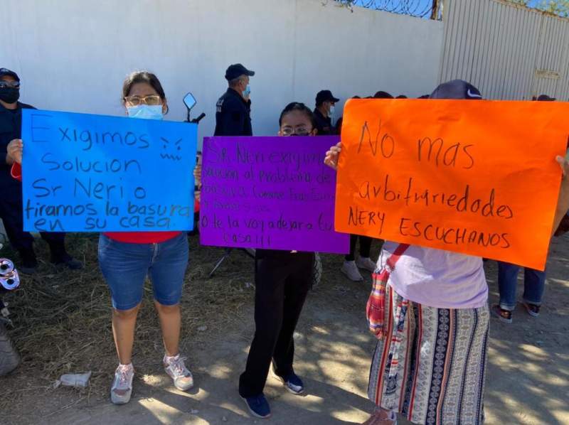 Protestan vecinos de la ciudad de Oaxaca por tiradero de basura