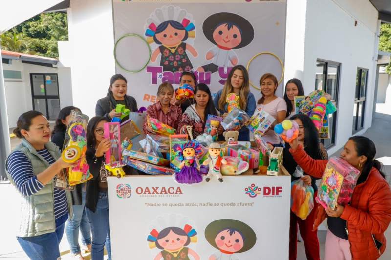 Arranca DIF estatal campaña de donación de juguetes “Tangu Yú” en favor de la niñez oaxaqueña