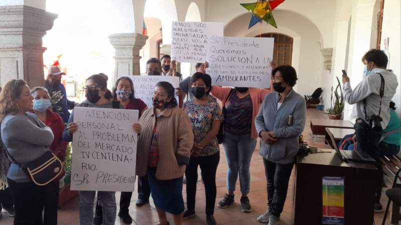 Locatarios de la ciudad de Oaxaca denuncian agresiones de ambulantes