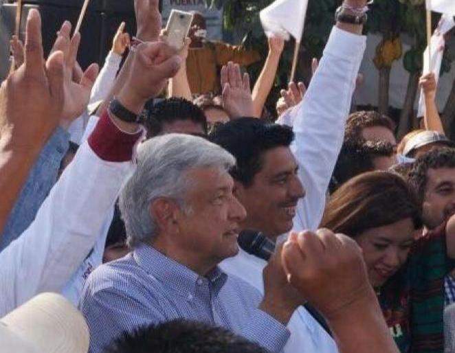Anuncia López Obrador su primera gira en Oaxaca con Salomón Jara