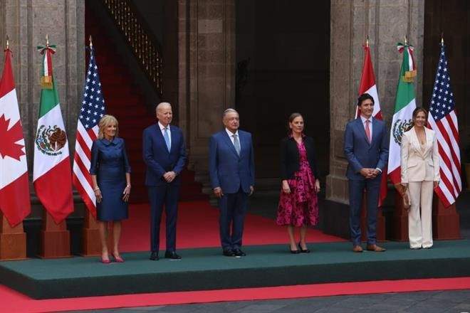 Recibe AMLO a Biden y Trudeau; celebran Cumbre Trilateral