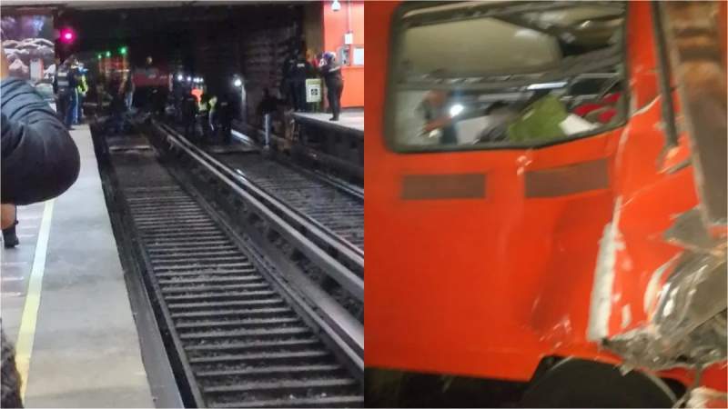 Una persona fallecida y 59 lesionados tras fuerte choque de trenes en el Metro de la CDMX
