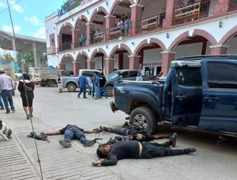 Asesinan a balazos a cinco personas en Amoltepec, Oaxaca