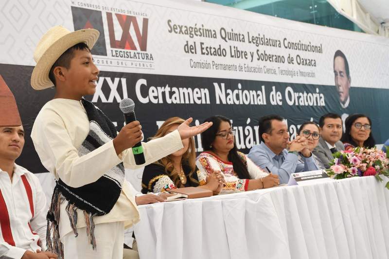 Congreso de Oaxaca realiza certamen de oratoria en honor al Benemérito de las Américas