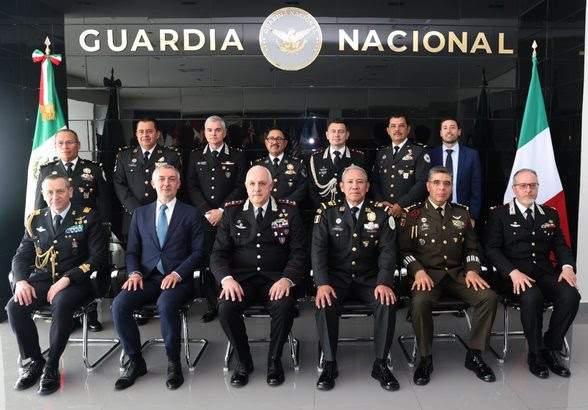 Guardia Nacional fortalece vínculos de colaboración con arma de carabineros de Italia