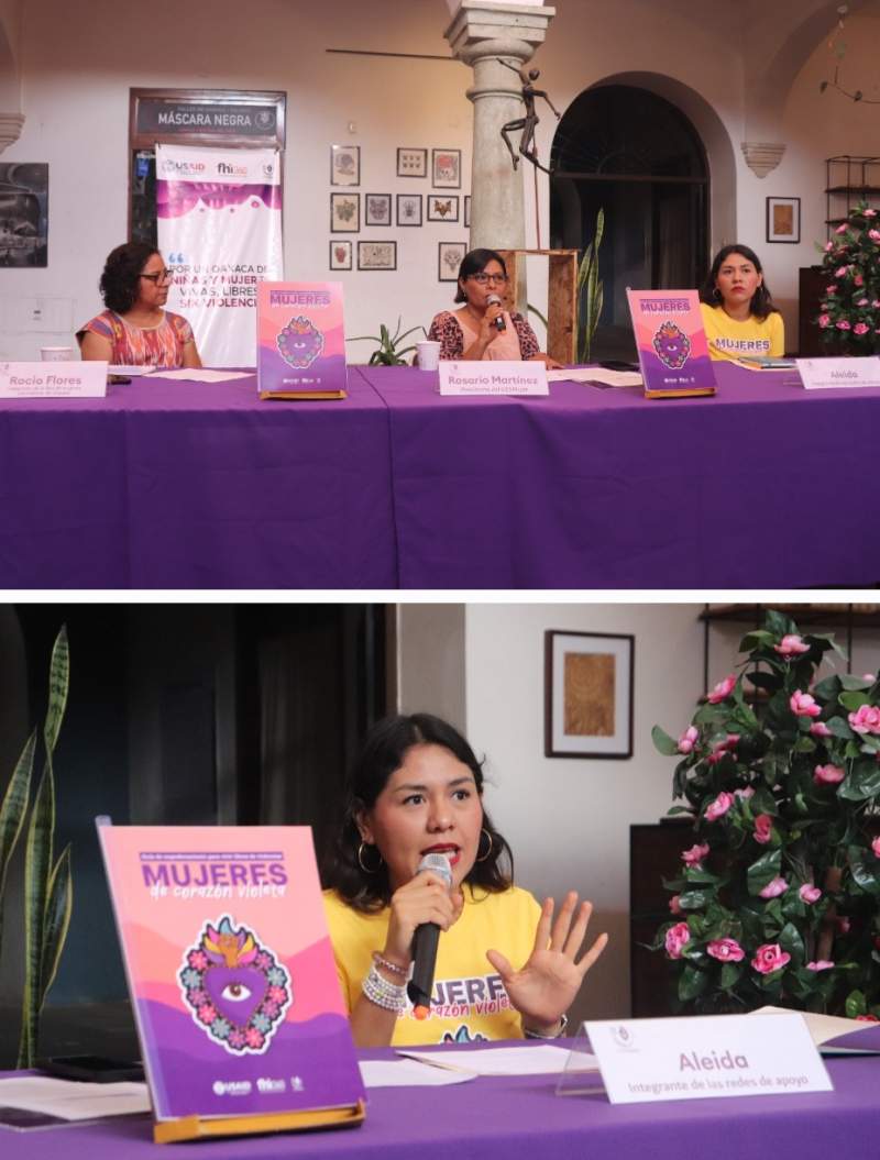 Presentación de “Mujeres de Corazón Violeta”: Guía de empoderamiento para vivir libres de violencias