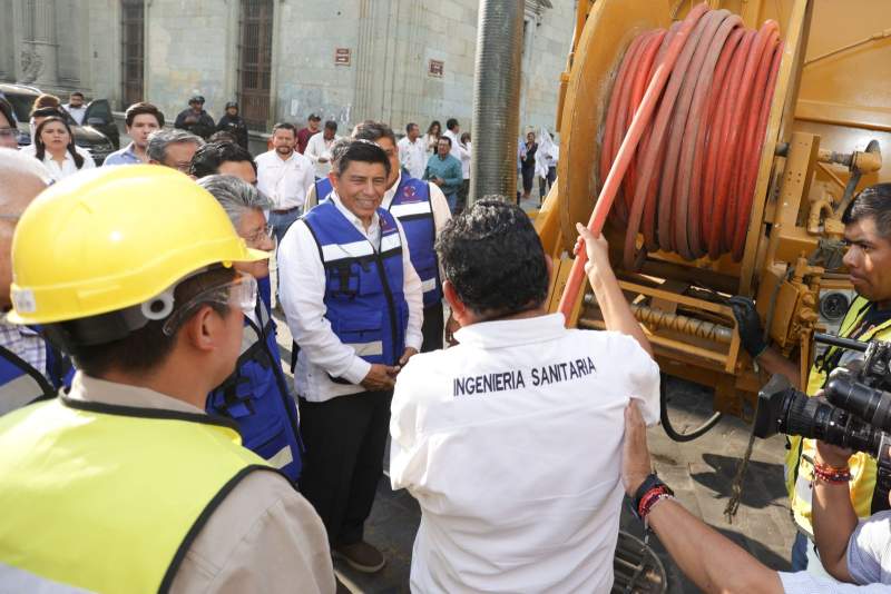 Inicia Gobierno del Estado la rehabilitación del sistema de drenaje en la capital de Oaxaca