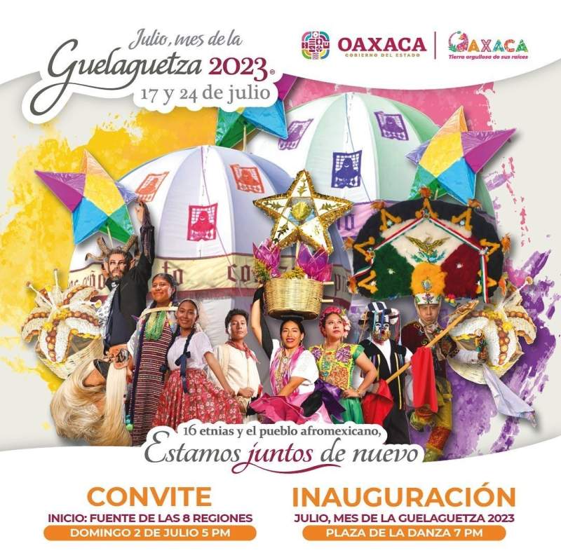 Invita Gobierno de Oaxaca a disfrutar del primer Convite de la Guelaguetza 2023