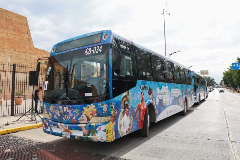 Ofrece Gobierno de Oaxaca transporte gratuito a través de las Rutas Guelaguetza 2023