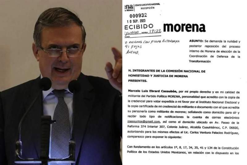 Impugna Marcelo Ebrard elección interna