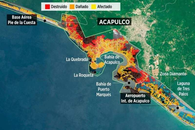 Pierde la zona costera de Acapulco 63% de inmuebles